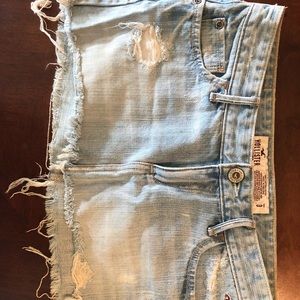 Jean short skirt size 0